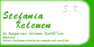 stefania kelemen business card